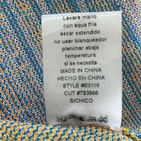 Gold Label WOW Couture Strapless Fit Flare Geometric Knit Dress Sz S - Picture 10 of 12